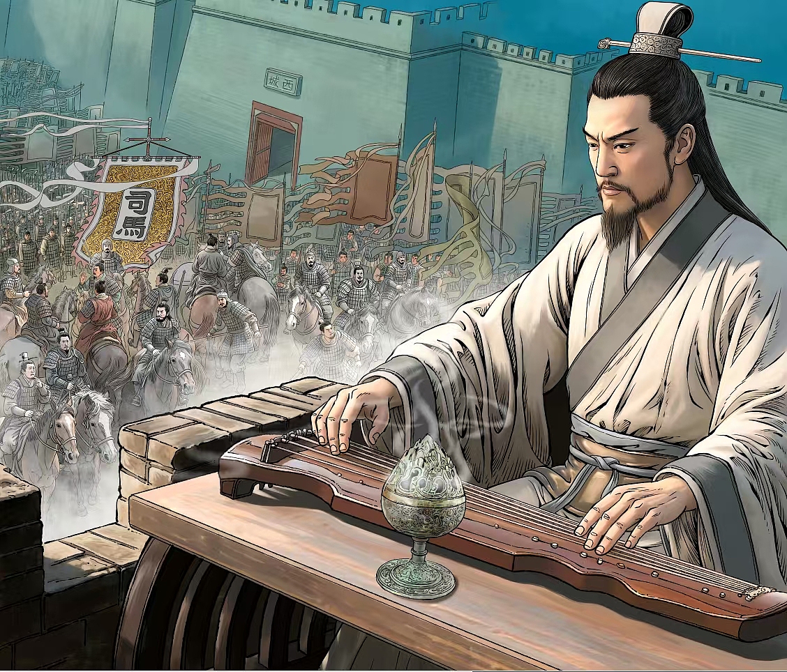 成语故事插画，空城计，围魏救赵，封面插画，肖刚漫画（图ZMzkyMjA1NzQ0） - 商业插画 - 站酷设计师肖刚漫画原创素材 - 站酷ZCOOL