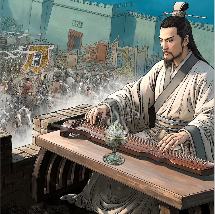 成语故事插画，空城计，围魏救赵，封面插画，肖刚漫画（图ZMzkyMjA1NzQw） - 商业插画 - 站酷设计师肖刚漫画原创素材 - 站酷ZCOOL