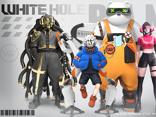 WHITE HOLE 虚拟乐队IP设计