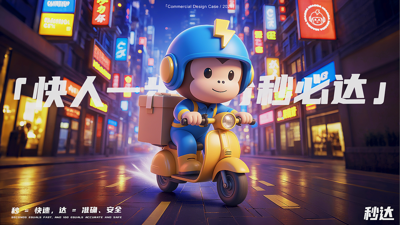 ”秒达“品牌ip视觉形象延展