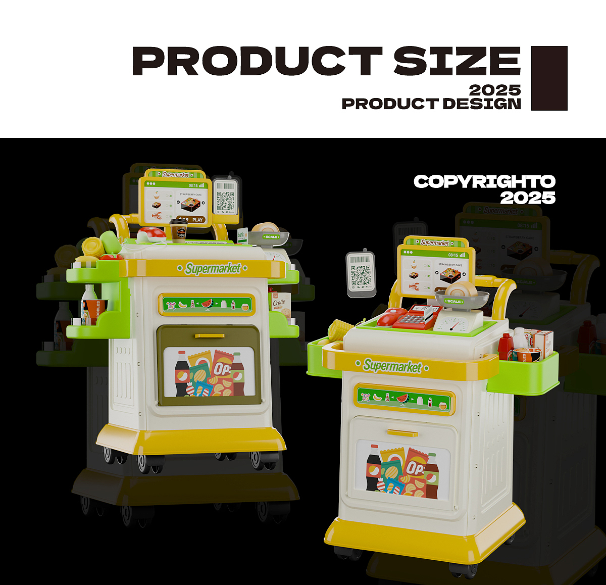 儿童玩具产品设计 - 移动推车售卖机