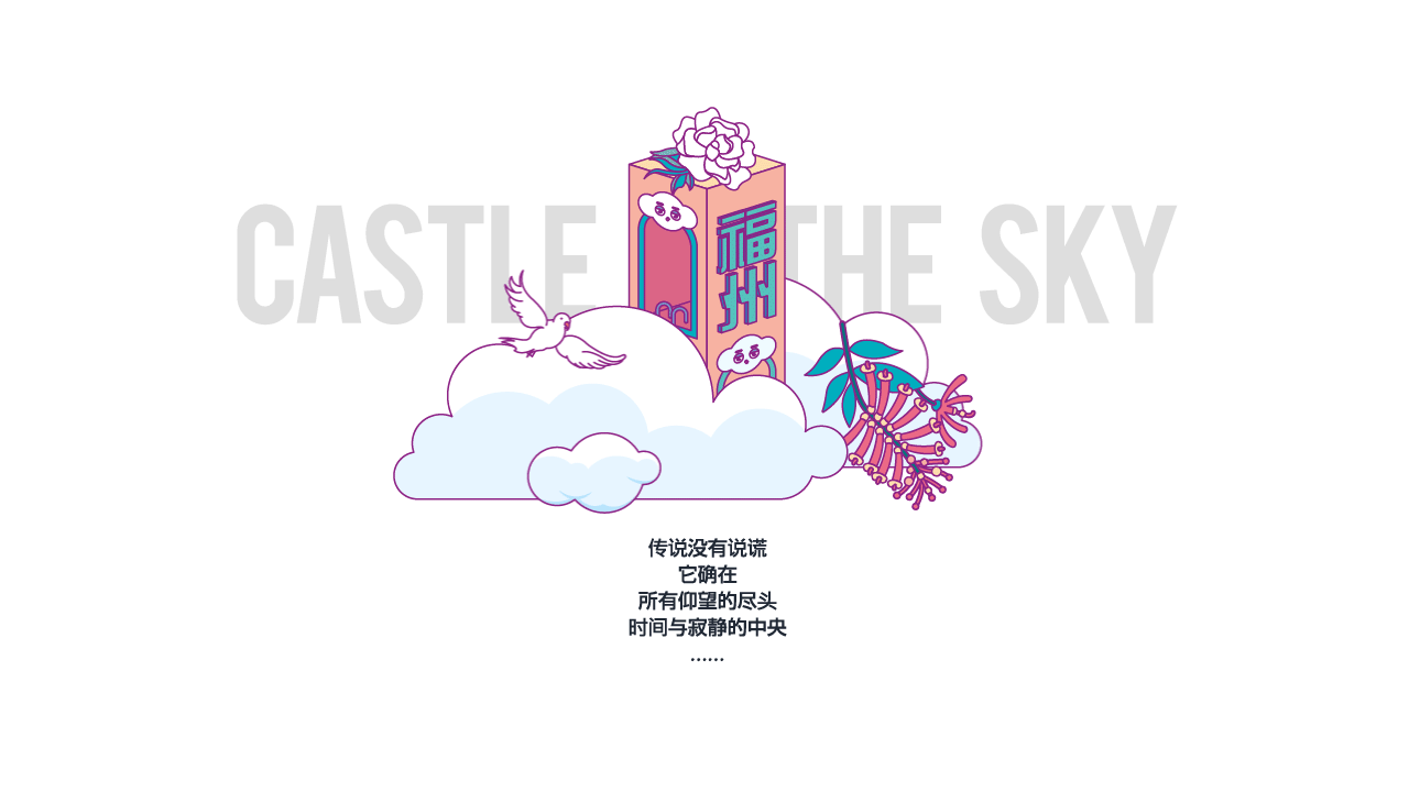 『Sky City』主题-福州插画设计