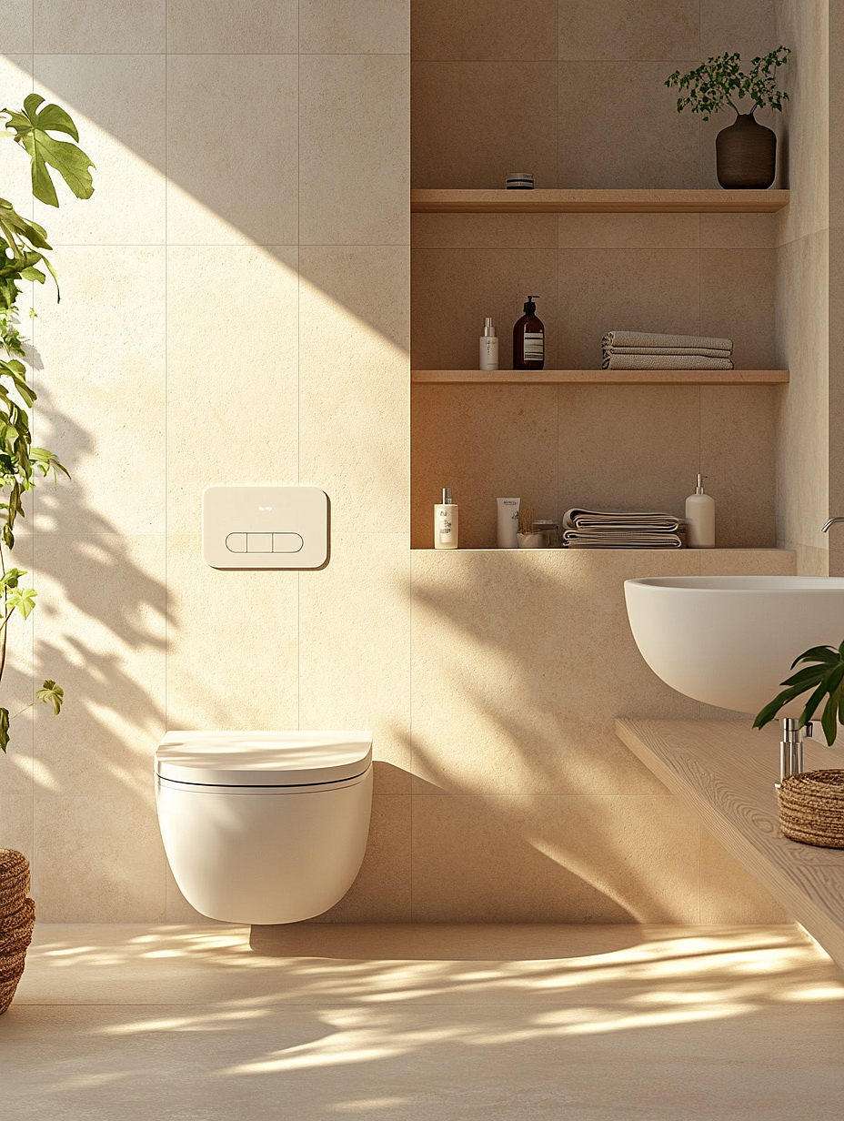 AI卫浴场景｜自然光照｜现代简约（图ZMzkyMjMwMjMy） - 家装设计 - 站酷设计师贝拉学AI原创素材 - 站酷ZCOOL