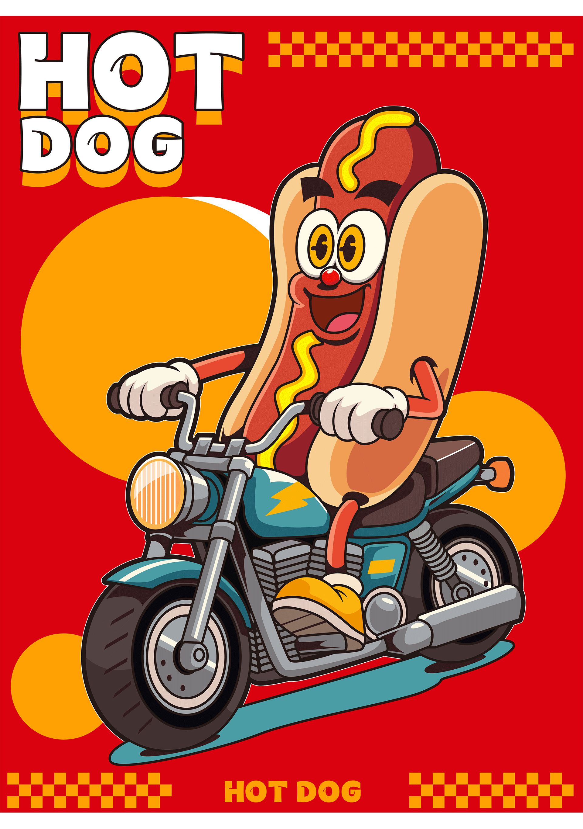 潮流汉堡店插画/矢量插画合集