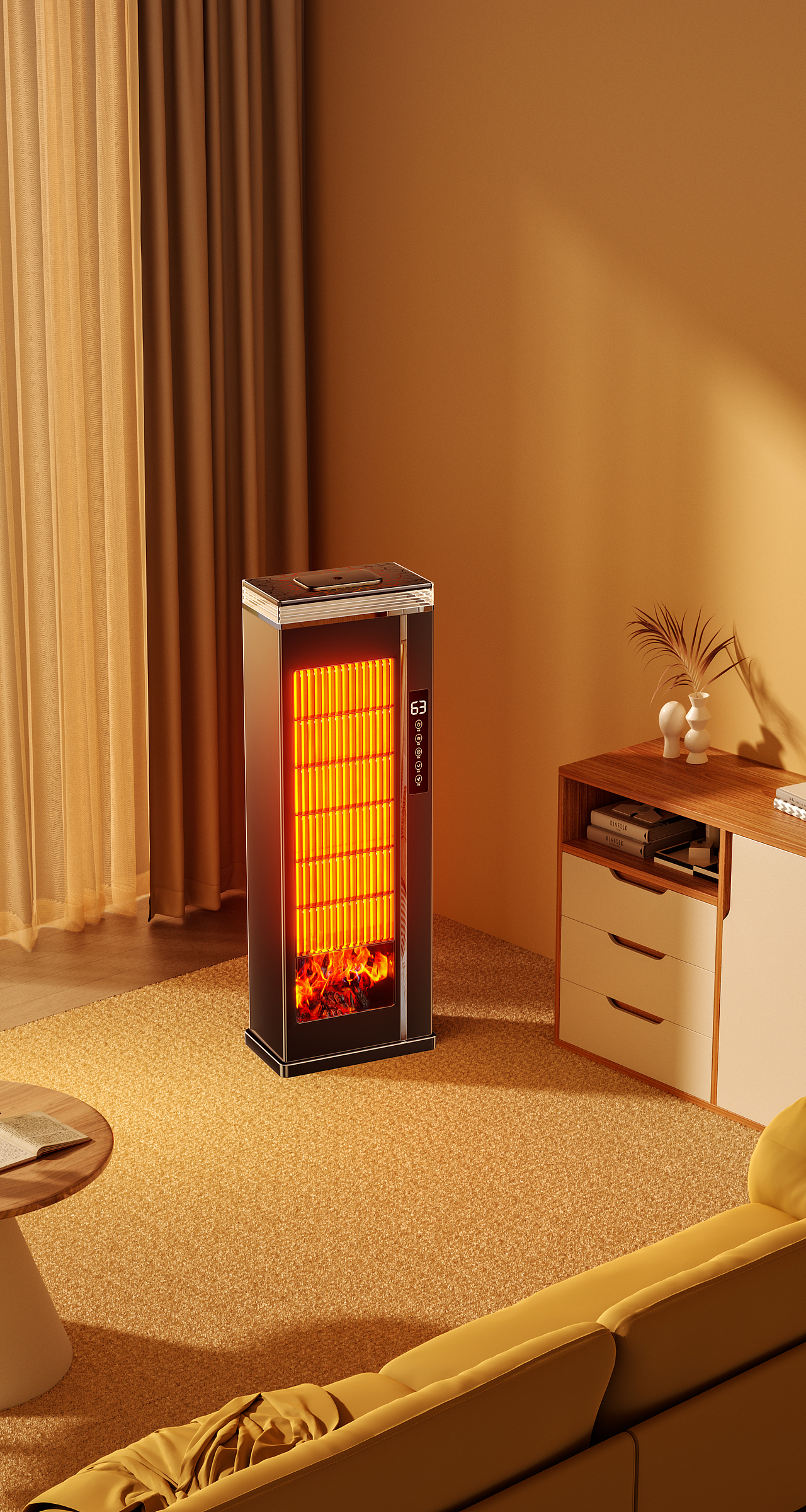 工作渲染-暖风机（图ZMzkyMjM5NTI4） - 产品 - 站酷设计师桃子味小布丁原创素材 - 站酷ZCOOL