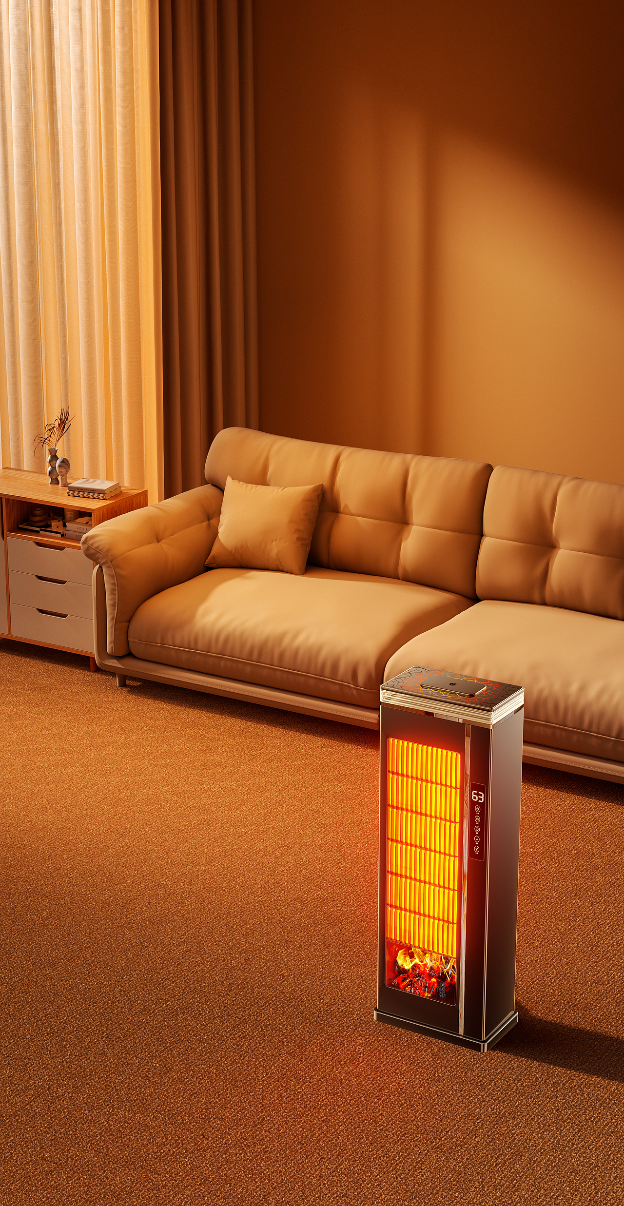 工作渲染-暖风机（图ZMzkyMjM5NTQw） - 产品 - 站酷设计师桃子味小布丁原创素材 - 站酷ZCOOL