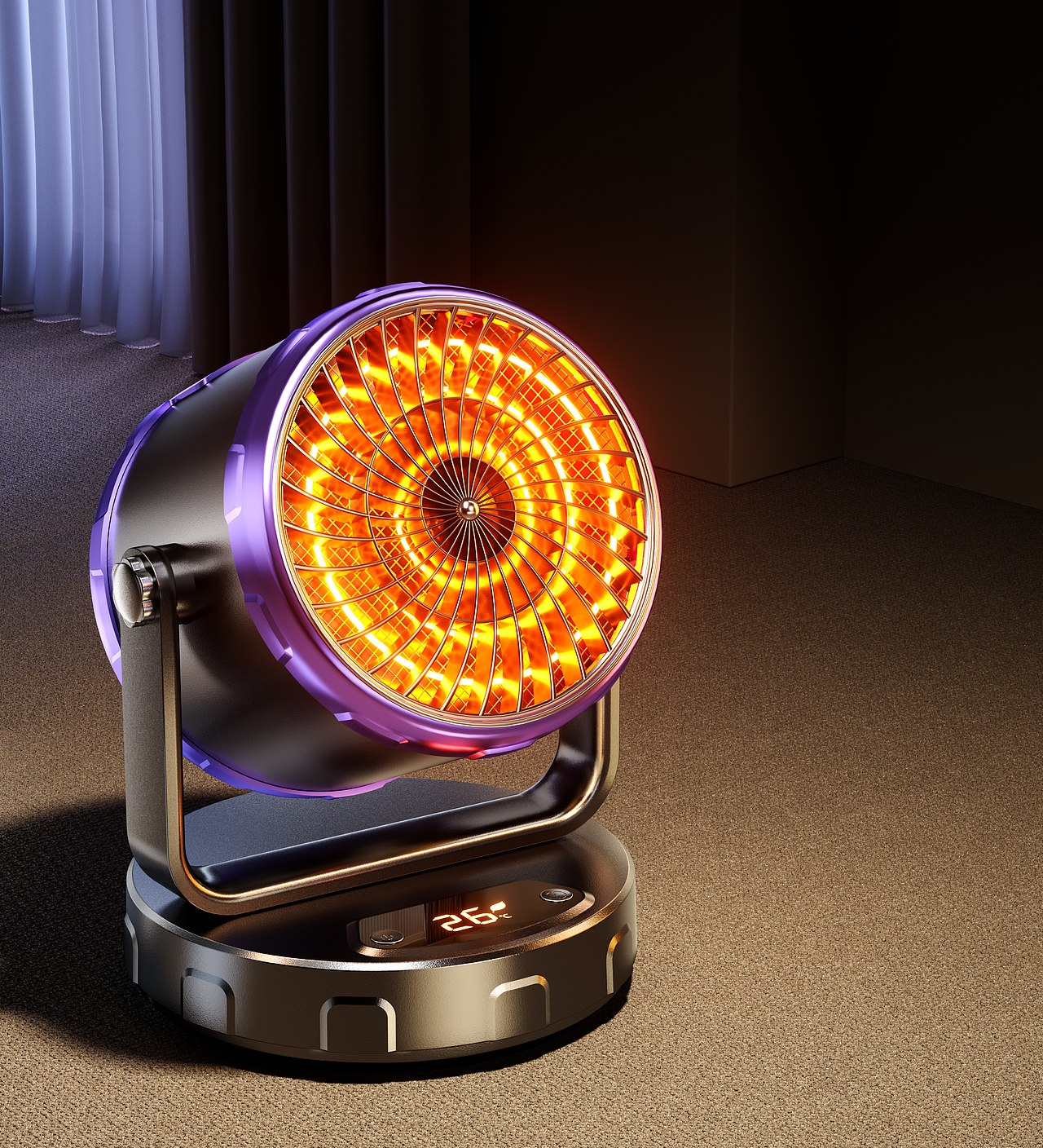 工作渲染-暖风机（图ZMzkyMjM5NTk2） - 产品 - 站酷设计师桃子味小布丁原创素材 - 站酷ZCOOL