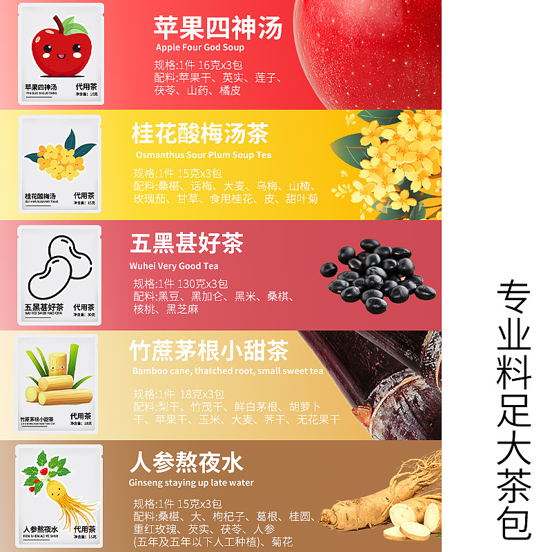 超有料系列水果茶包装设计