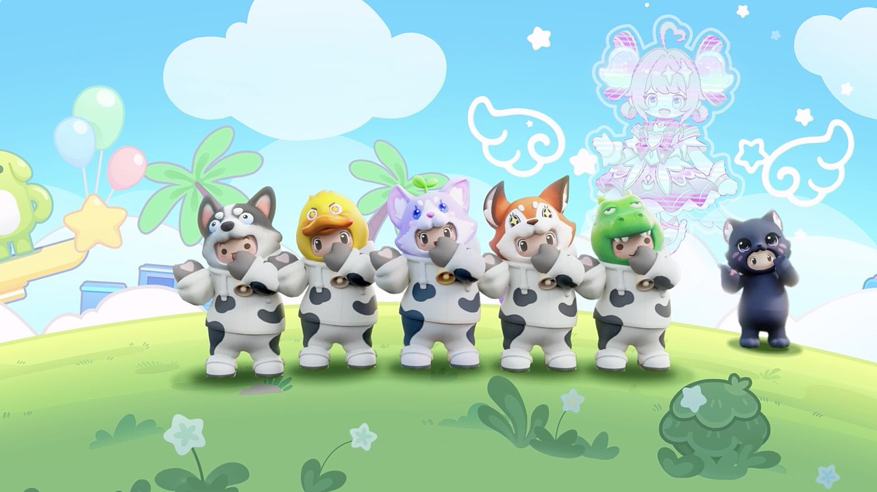 元梦之星喵喵节 一键换装舞蹈动画CG