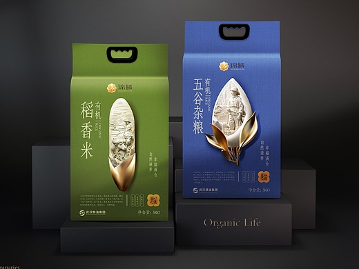 武汉粮油集团视觉设计谷物产品包装视觉设计《农萃》