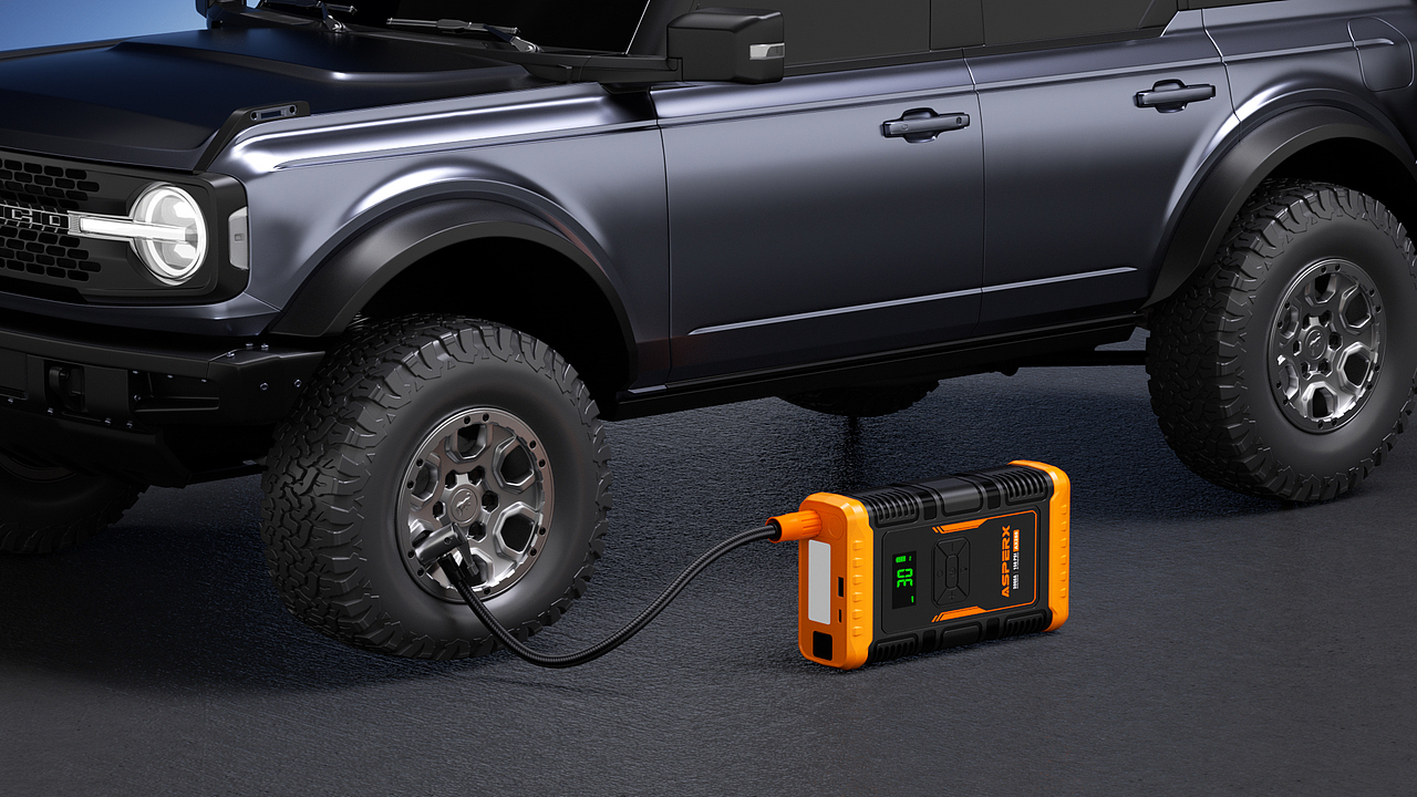 ASPERX 充气泵启动器 二合一视频渲染