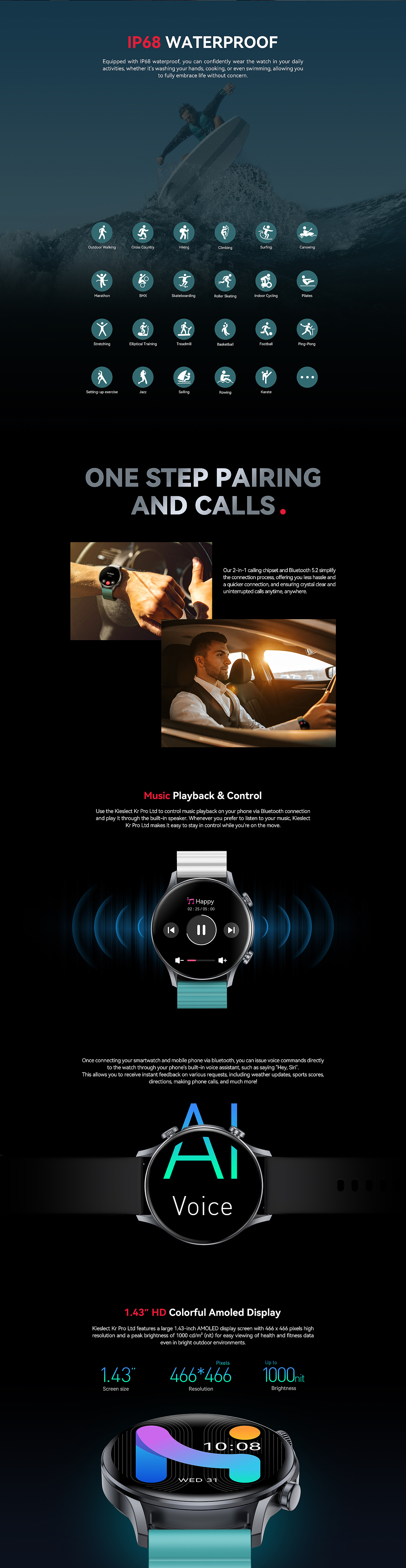 KIESLECT手表 Kr Pro Ltd Watch 官网详情页设计