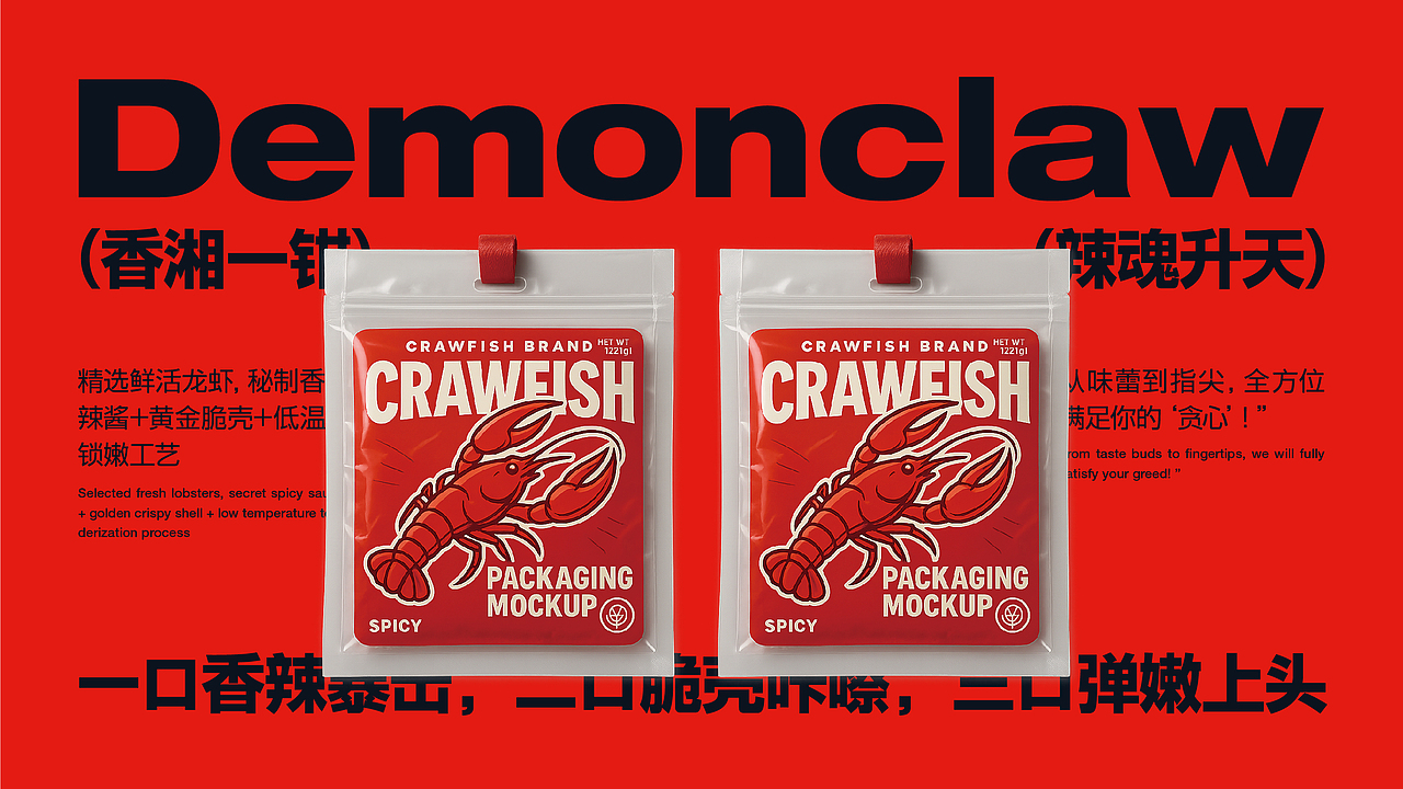 香魔钳龙虾品牌设计