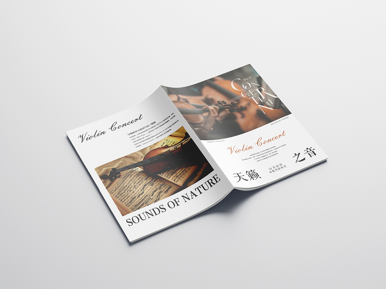 小提琴画册排版练习（图ZMzkyMjgzMzAw） - 书籍/画册 - 站酷设计师是许弈啊原创素材 - 站酷ZCOOL