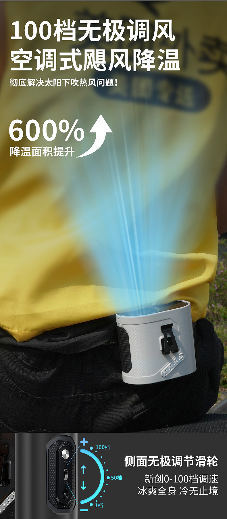 挂腰风扇详情设计