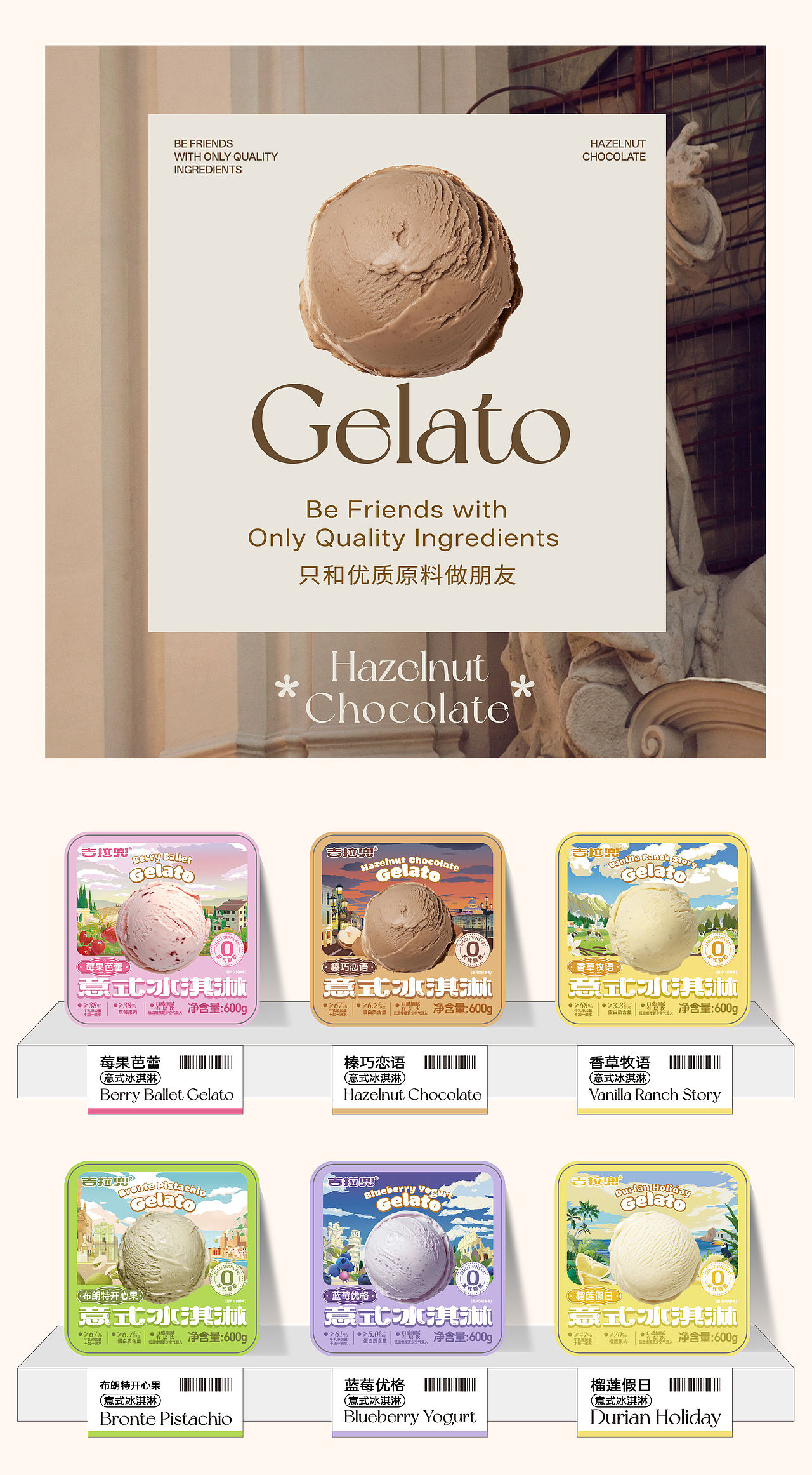 Gelato意式冰淇淋包装设计｜吉拉兜（图ZMzkyMzA2NjQw） - 包装 - 站酷设计师SayMeow免贵姓猫原创素材 - 站酷ZCOOL