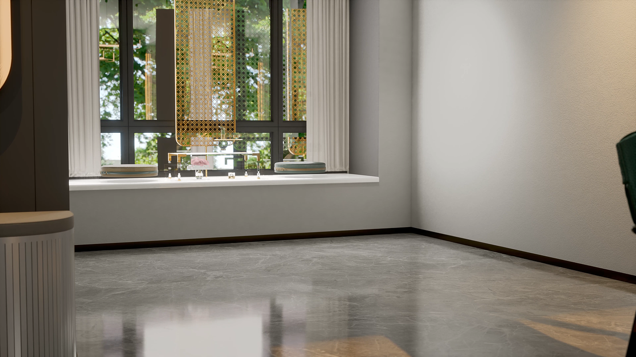 餐厅从毛坯到软装,室内家装图形动画演示2 !