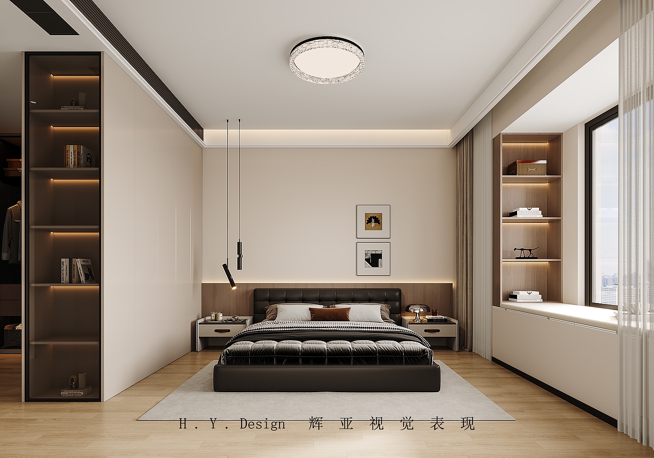 这个电视背景墙储物功能满满的