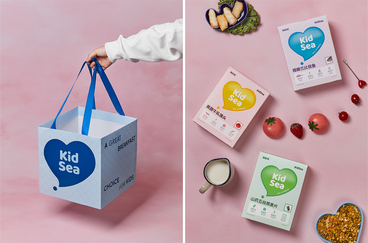 「KIDSEA」儿童母婴食品品牌全案VI设计 - ISLELESS