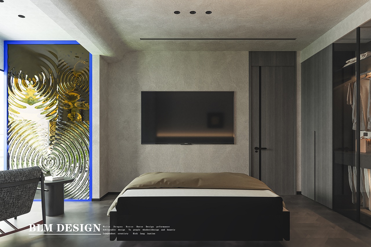 别墅 黑白灰 纯色简约风 渲染案例