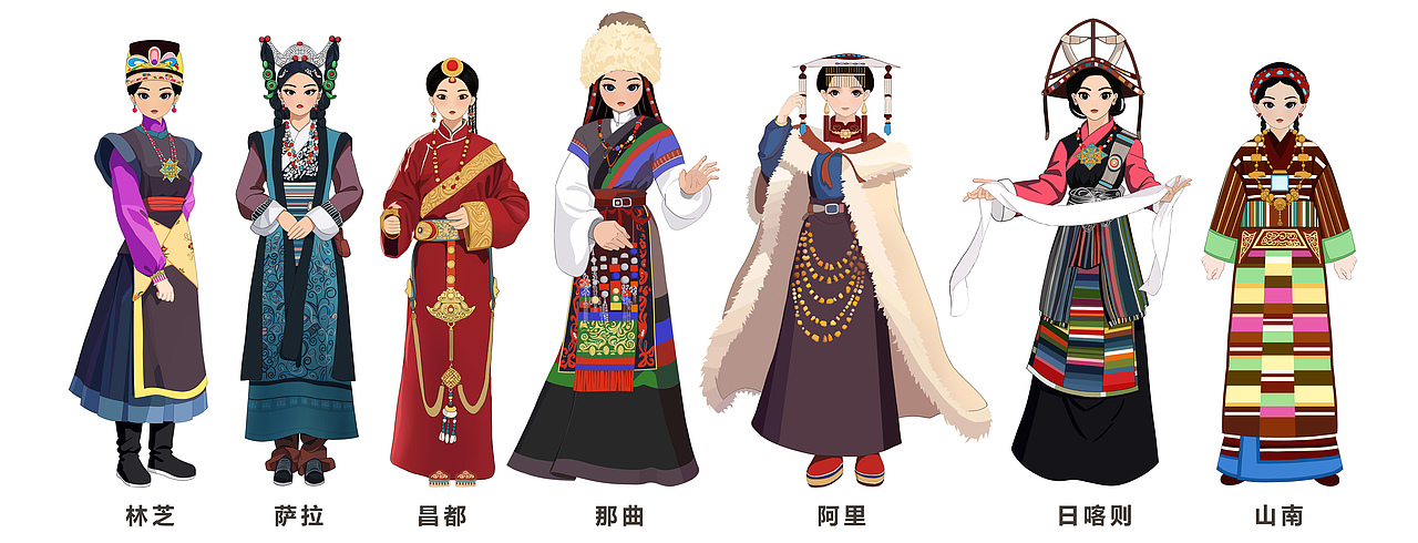 文创产品/西藏自治区景点卡通UI设计知城文化（图ZMzkyMzQyMzQw） - IP形象 - 站酷设计师核美品牌策划设计原创素材 - 站酷ZCOOL