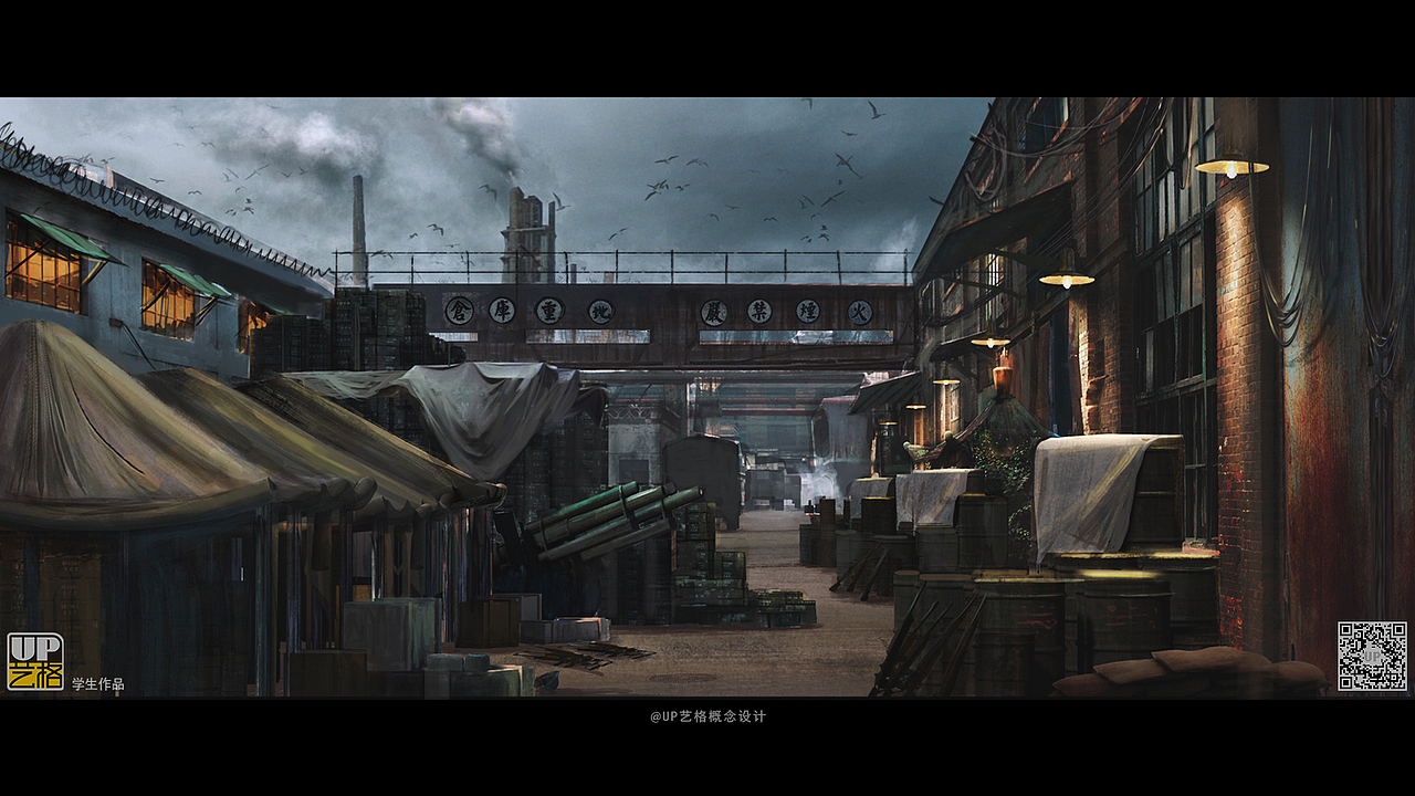 UP艺格 影视概念设计班-民国题材学生气氛图作品7（图ZMzkyMzQ2NTgw） - 设定/分镜 - 站酷设计师郑成龙原创素材 - 站酷ZCOOL