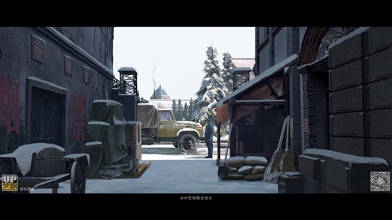 UP艺格 影视概念设计班-民国题材学生气氛图作品7（图ZMzkyMzQ2NTc2） - 设定/分镜 - 站酷设计师郑成龙原创素材 - 站酷ZCOOL