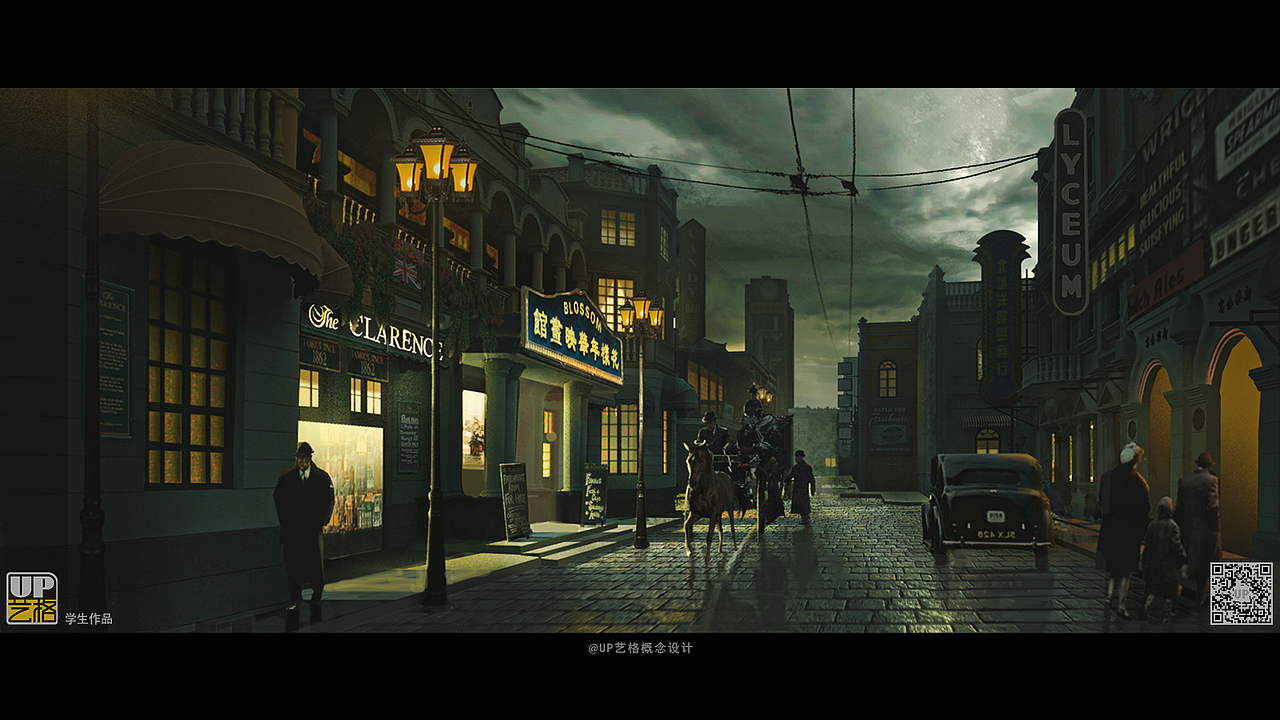 UP艺格 影视概念设计班-民国题材学生气氛图作品7（图ZMzkyMzQ2NTcy） - 设定/分镜 - 站酷设计师郑成龙原创素材 - 站酷ZCOOL