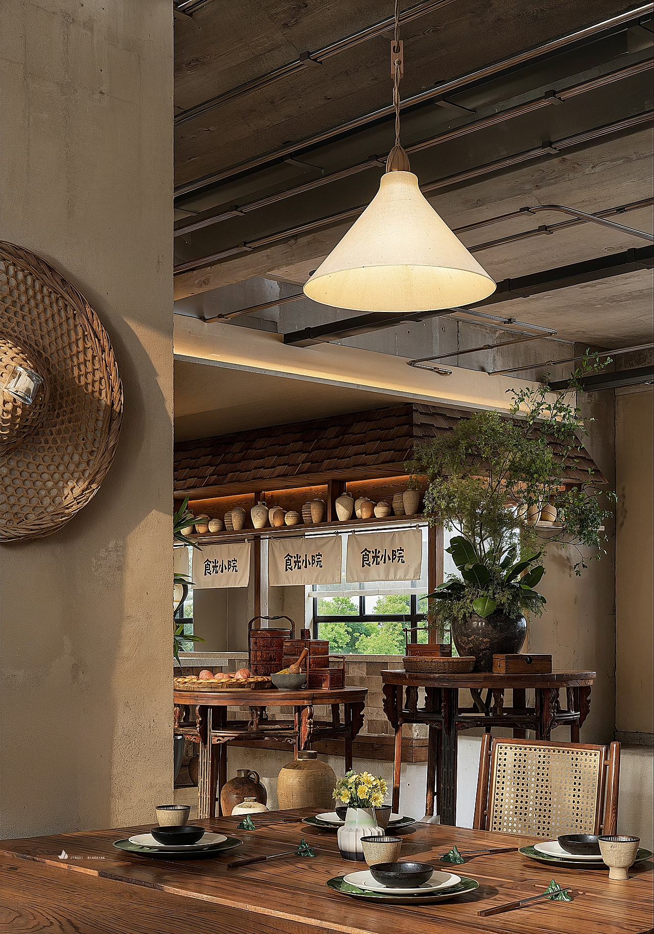 苏伊士运河绘制食堂