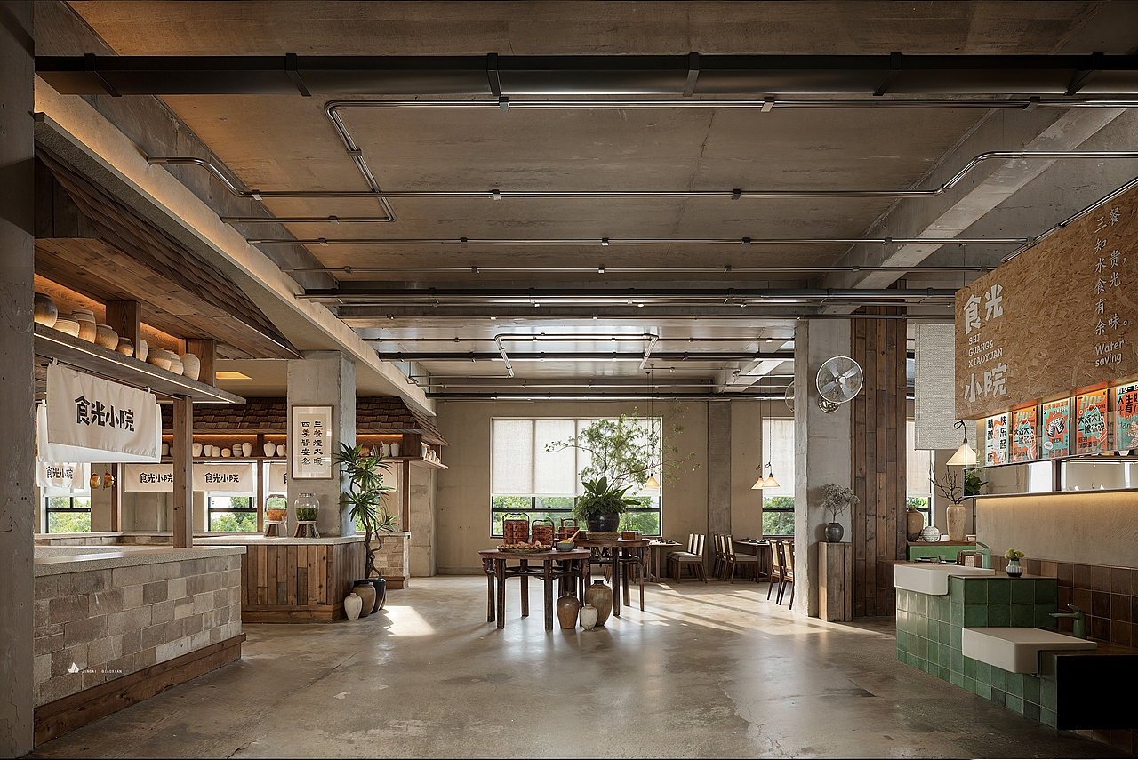 苏伊士运河绘制食堂