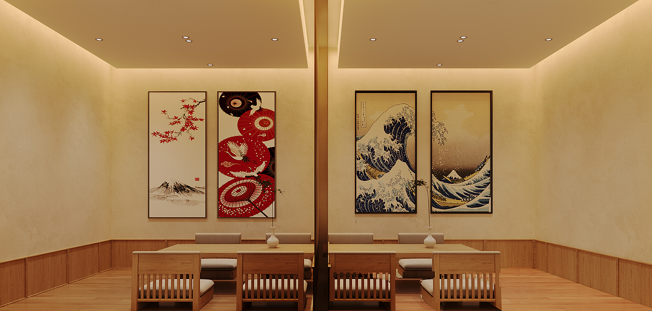 日料店（图ZMzkyMzUzNDg0） - 商业空间设计 - 站酷设计师高端视觉效果雪雪原创素材 - 站酷ZCOOL