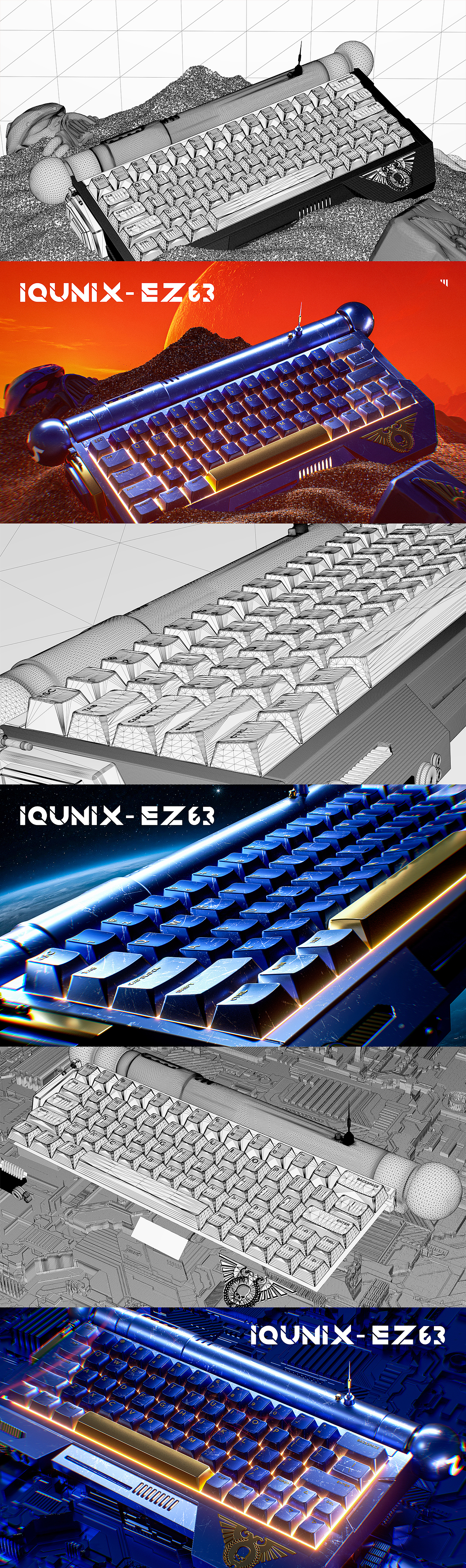 IQUNIX x 士气集团 -EZ63键盘漫改挑战（图ZMzkyMzU1NjQ0） - 产品 - 站酷设计师周楚皓筠原创素材 - 站酷ZCOOL