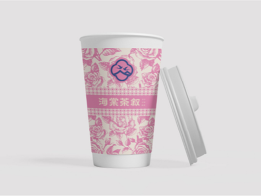 一套粉色系的奶茶VI
