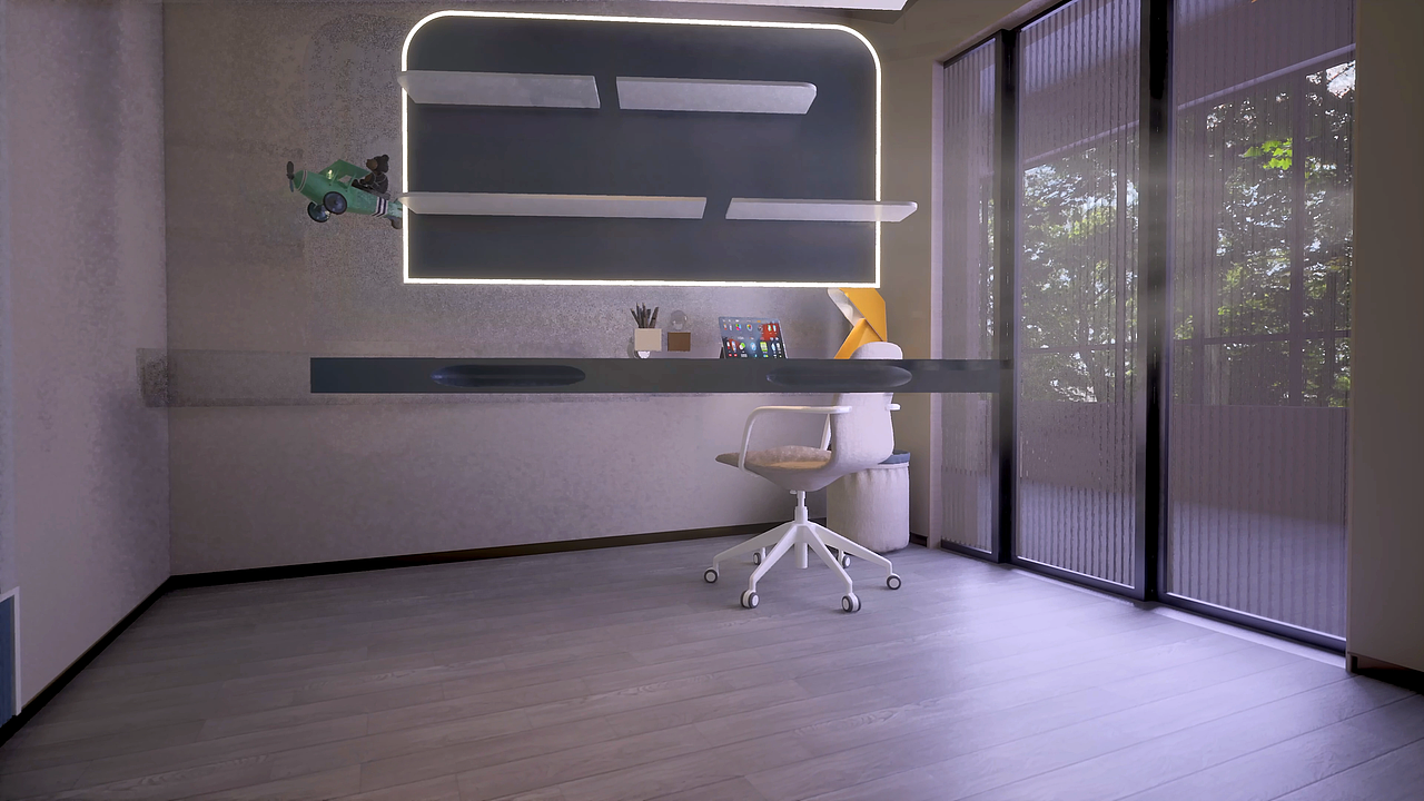 儿童房软装,室内家装图形动画演示3 !