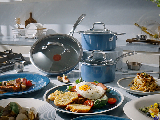 Tefal 星陶系列不粘锅|煎锅|汤锅|奶锅|锅具三件套