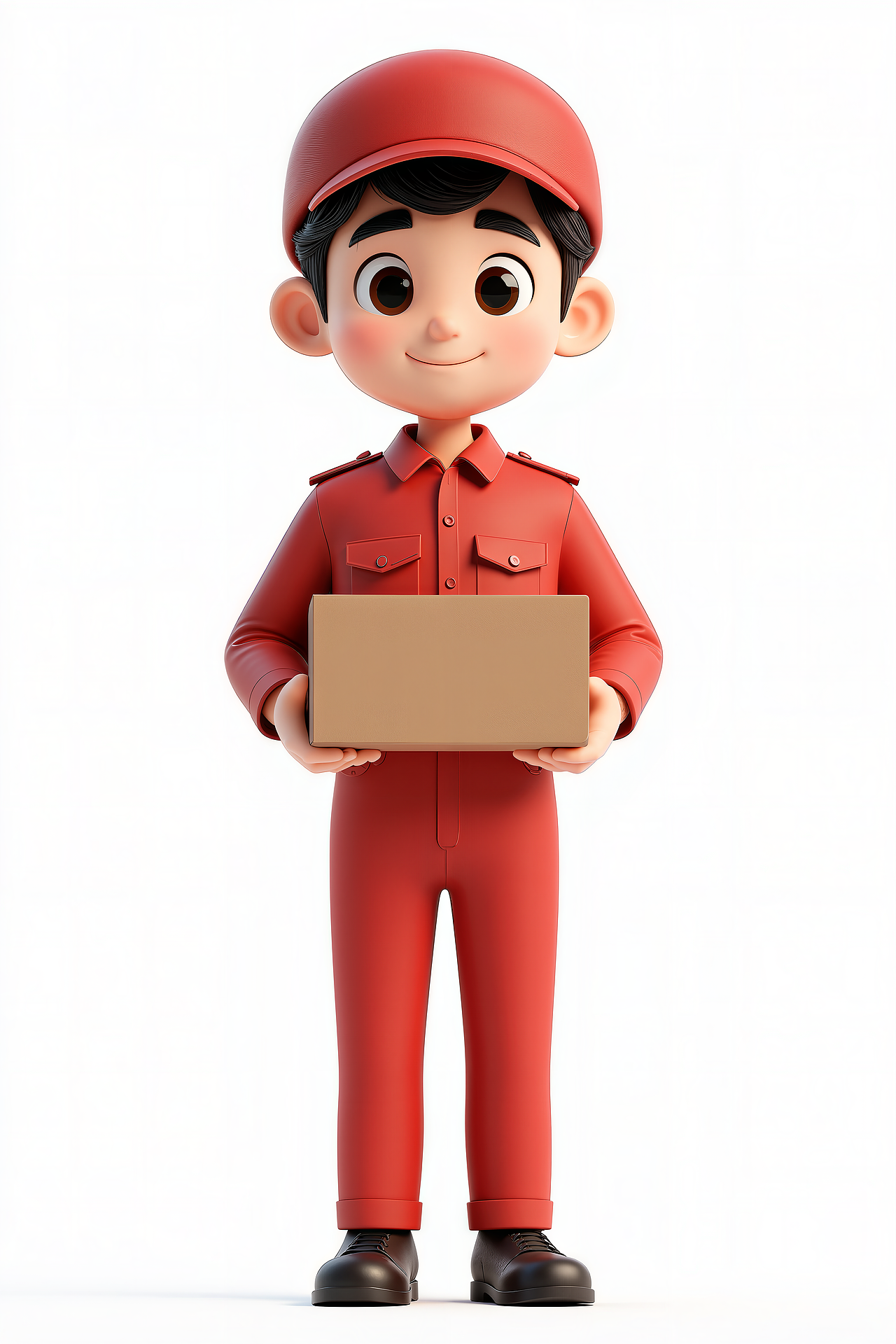 3D卡通风格快递员角色集合