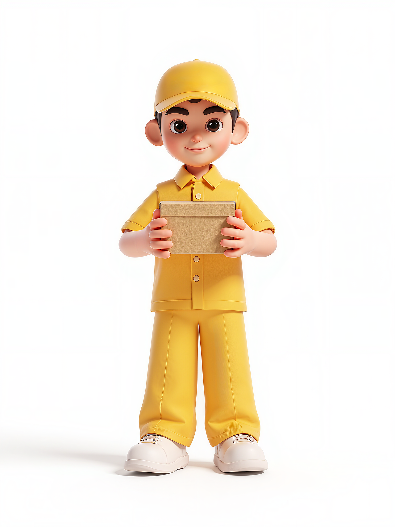 3D卡通风格快递员角色集合