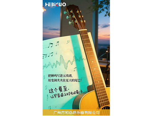 夏至节假日海报