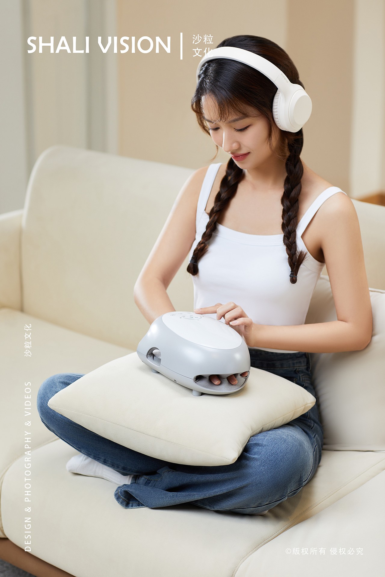 ecomed 手部按摩器平面拍摄