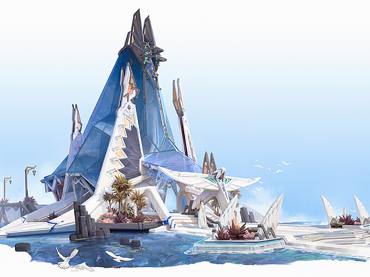 艺数绘讲师作品|陈克凡《水中神殿》