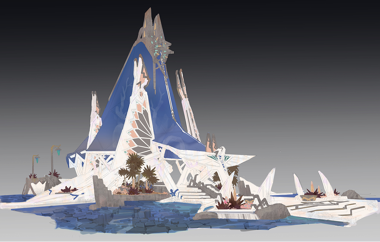 艺数绘讲师作品|陈克凡《水中神殿》