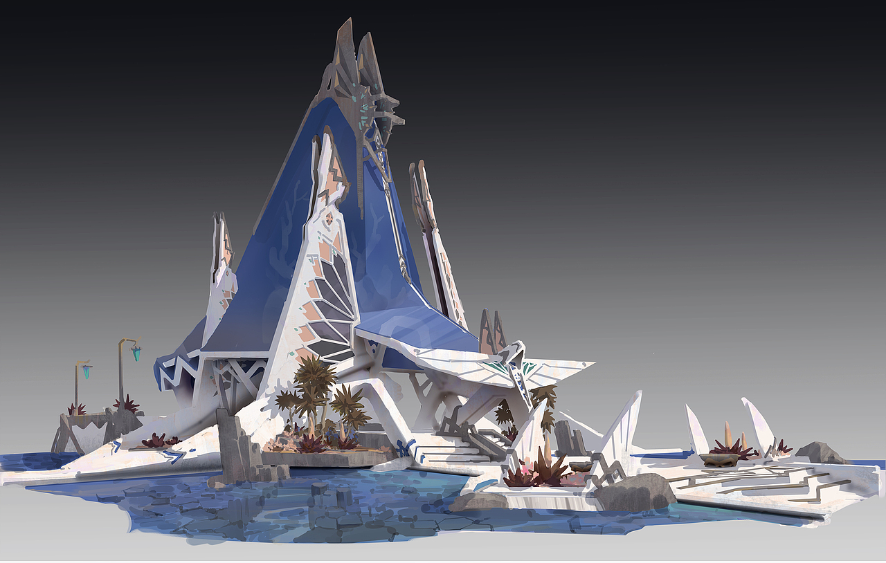 艺数绘讲师作品|陈克凡《水中神殿》