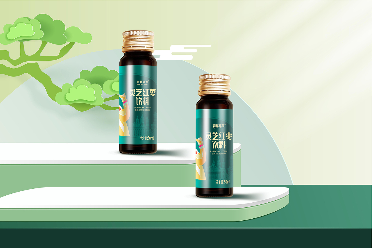 灵芝红枣饮料（图ZMzkyMzc5MjQw） - 包装 - 站酷设计师塞北蒙人原创素材 - 站酷ZCOOL