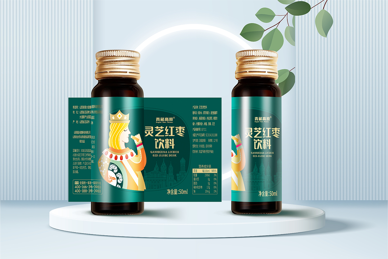 灵芝红枣饮料（图ZMzkyMzc5MjM2） - 包装 - 站酷设计师塞北蒙人原创素材 - 站酷ZCOOL