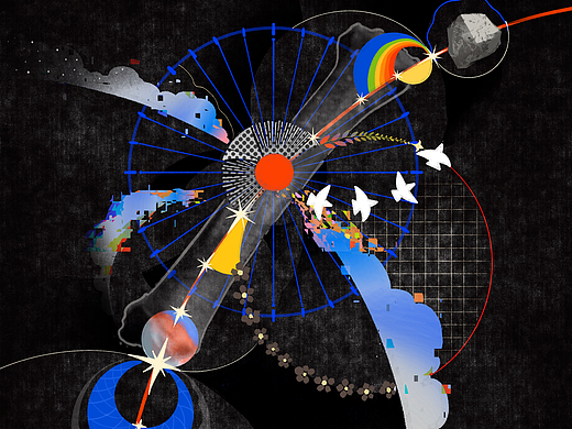 镜子-宇宙结构-插画合集