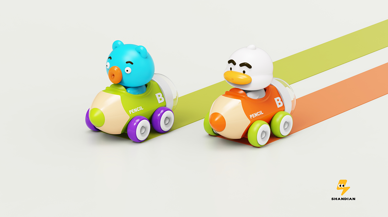 儿童铅笔卡通惯性车（图ZMzkyMzg5ODI0） - 玩具 - 站酷设计师闪电设计Studio原创素材 - 站酷ZCOOL