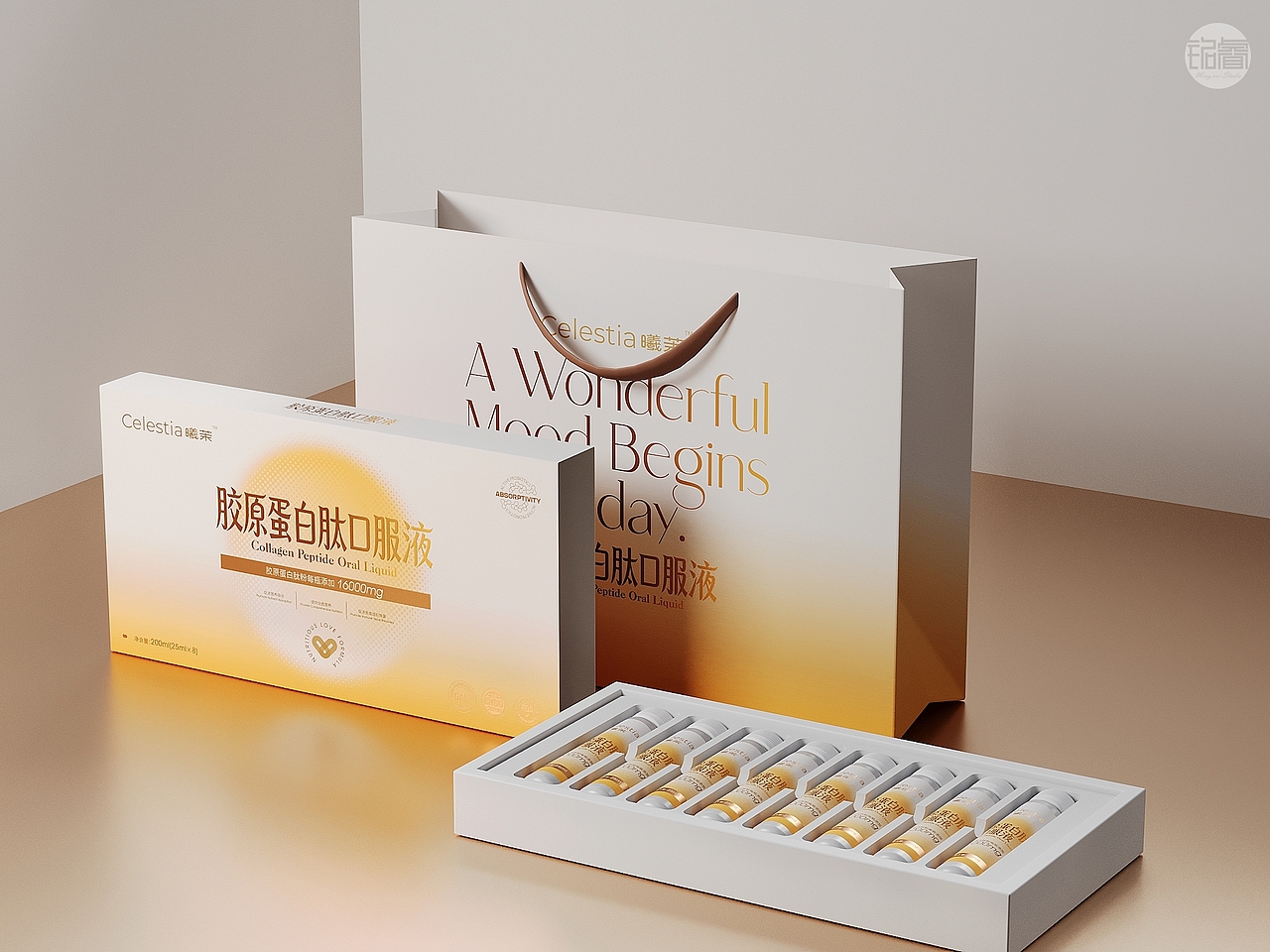保健品包装设计胶原蛋白肽口服液包装设计 | 铭睿益创