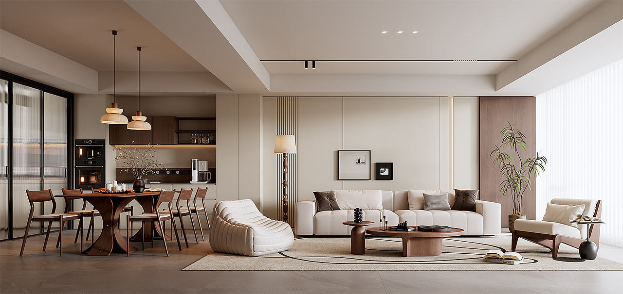 中古风客餐厅效果图表现