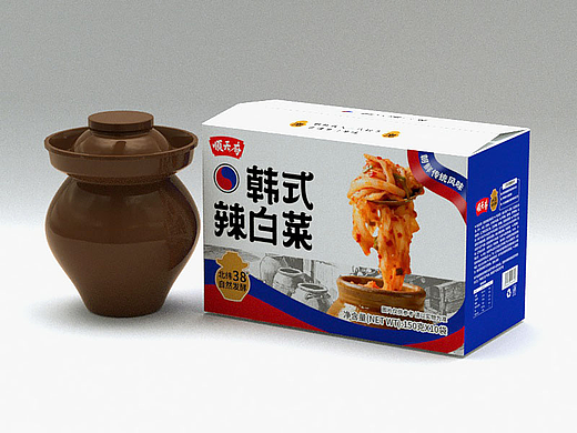 搬运鲜辣拒绝同质化｜韩式辣白菜包装设计突围