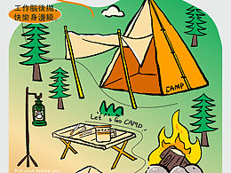 美食露营⛺️海报……